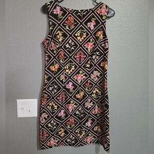 Alyx Geometrical Floral Midi Dress Size 8